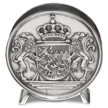 Picture Pewter napkin holder