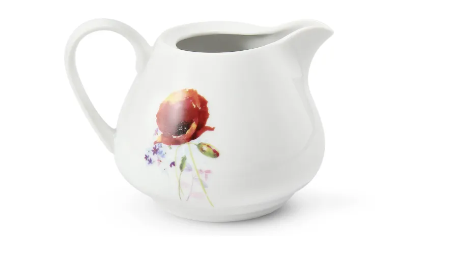obrazek 2 Elegancki porcelanowy dzbanuszek na mleko zdobiony kwiatowym ornamentem z kolekcji Paloucek z Loucek – Leander