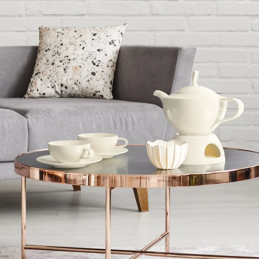 obrazek 5 Luksusowy porcelanowy talerzyk do jajek w kolorze kremowym - Seltmann Weiden