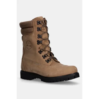Zdjęcie Timberland buty nubukowe Premium Tall Lace kolor beżowy TB0A2MYWEN31