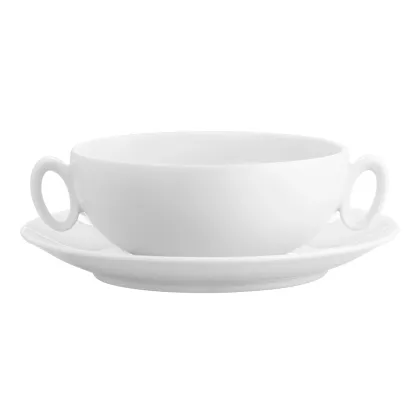 Picture A wonderful cup and saucer made of Broadway White porcelain in a unique and timeless form - 2 pieces - Vista Alegre