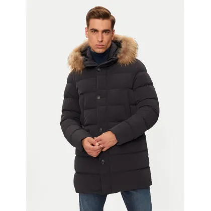 Zdjęcie Hetregó Kurtka puchowa Parker 8N436M Czarny Regular Fit