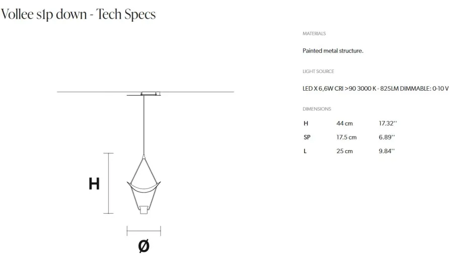 obrazek 2 Ekskluzywna lampa wisząca Vollee S1P Down
