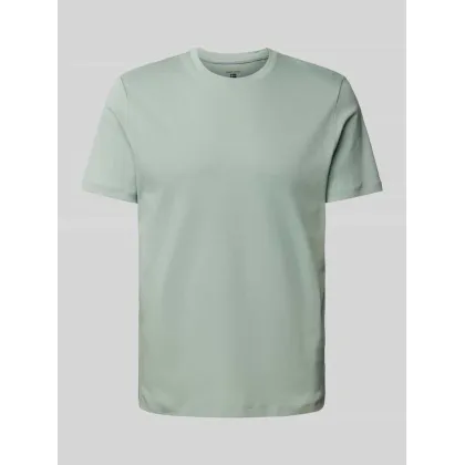 Zdjęcie T-shirt z prążkowanym okrągłym dekoltem