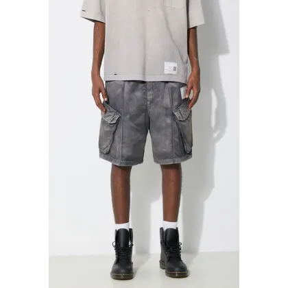 Zdjęcie Maison MIHARA YASUHIRO szorty Rc Twill Cargo Shorts męskie kolor szary A12PT043
