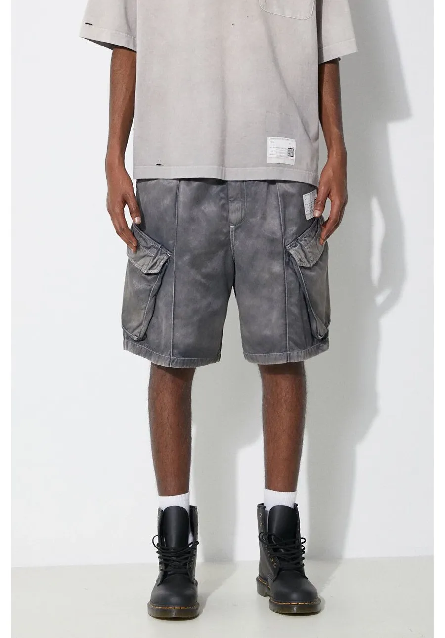 obrazek 1 Maison MIHARA YASUHIRO szorty Rc Twill Cargo Shorts męskie kolor szary A12PT043