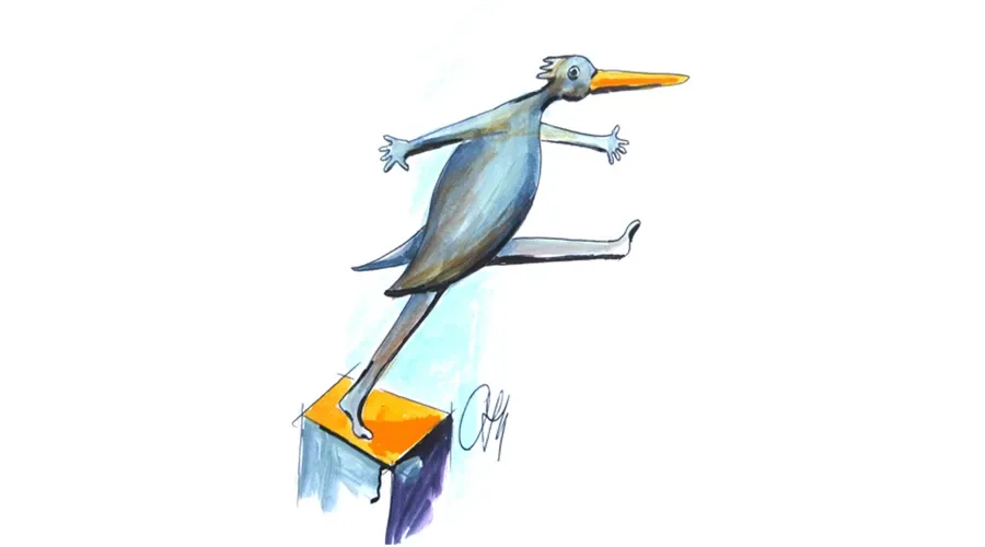 obrazek 3 Gustowna statuetka ptaszka