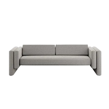 Zdjęcie Piękna duża sofa w stylu retro