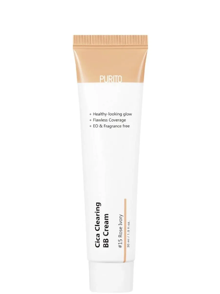 obrazek 1 Purito Cica Clearing Regenerujący krem BB z wąkrotą azjatycką 15 Rose Ivory  Rose Ivory 30 ml