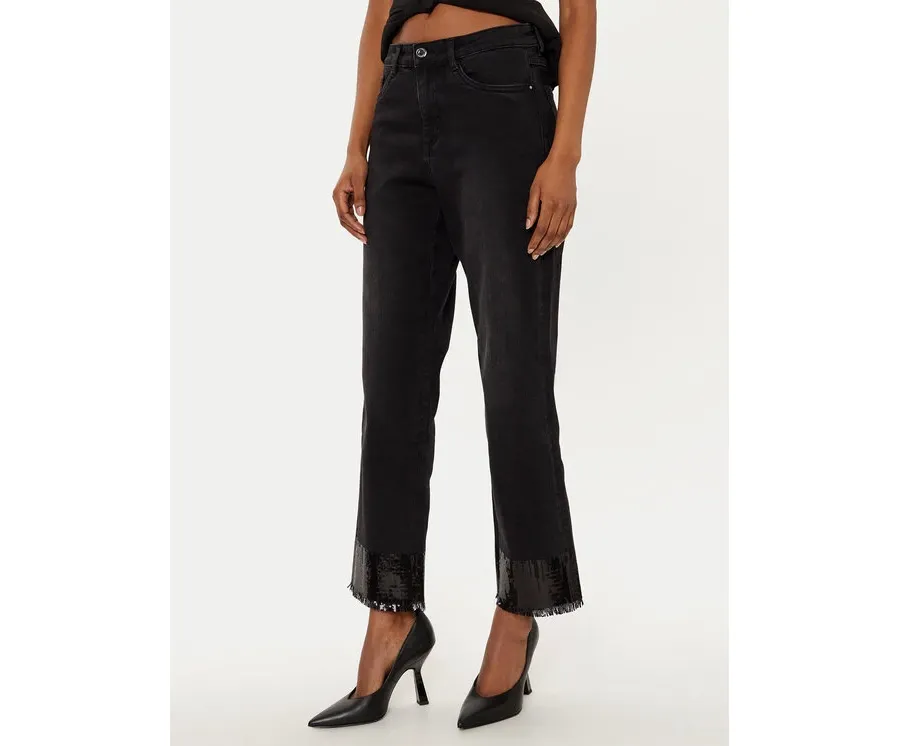 obrazek 1 Joseph Ribkoff Jeansy 244948 Czarny Stretch Fit