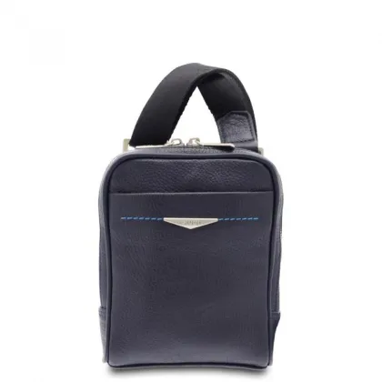 Zdjęcie Granatowa męska torba ze skóry - Giudi