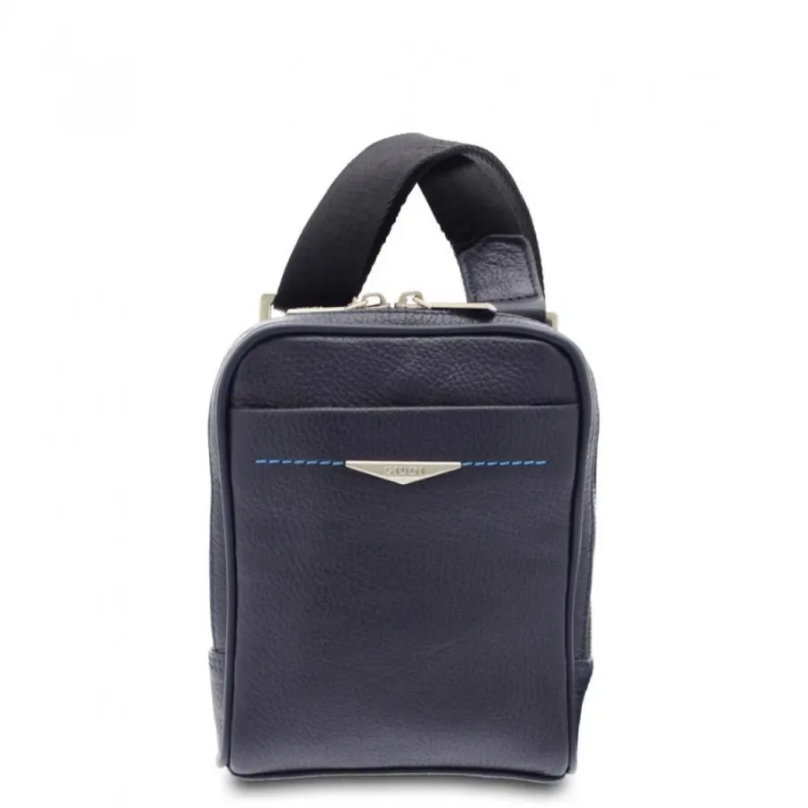 obrazek 1 Granatowa męska torba ze skóry - Giudi