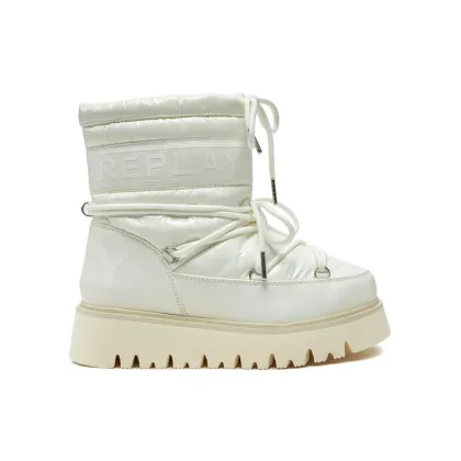Zdjęcie REPLAY Śniegowce Shiny-Effect Harper United Lace-Up GWF4R.000.C0002T Biały