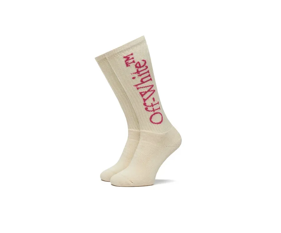 obrazek 1 Off-White Skarpety Wysokie Męskie OWRA003S23KNI0010432 Écru