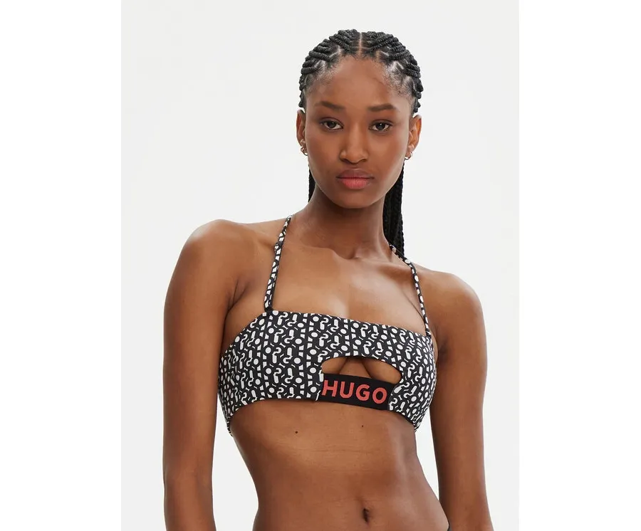obrazek 1 HUGO Góra od bikini Monogram 50534927 Czarny