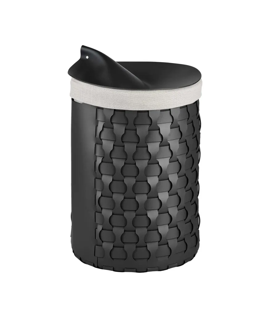 obrazek 5 Wysoki czarny kosz Dubai Ø40xH57 cm