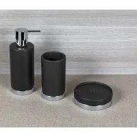 Zdjęcie Luksusowe ceramiczne akcesoria łazienkowe w kolorze czarnym