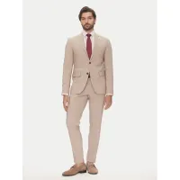 Zdjęcie Lindbergh Garnitur 30-61040 Beżowy Slim Fit
