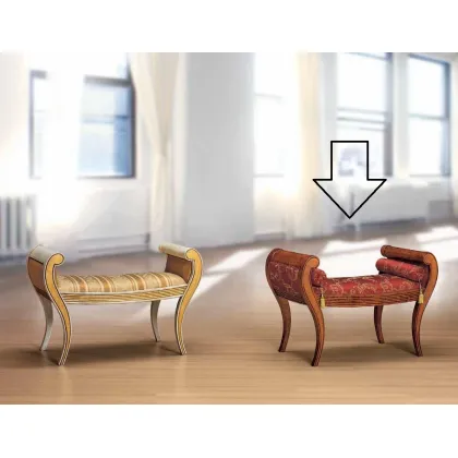 Zdjęcie Antyczna stylowa ławka do salonu - Morello Gianpaolo