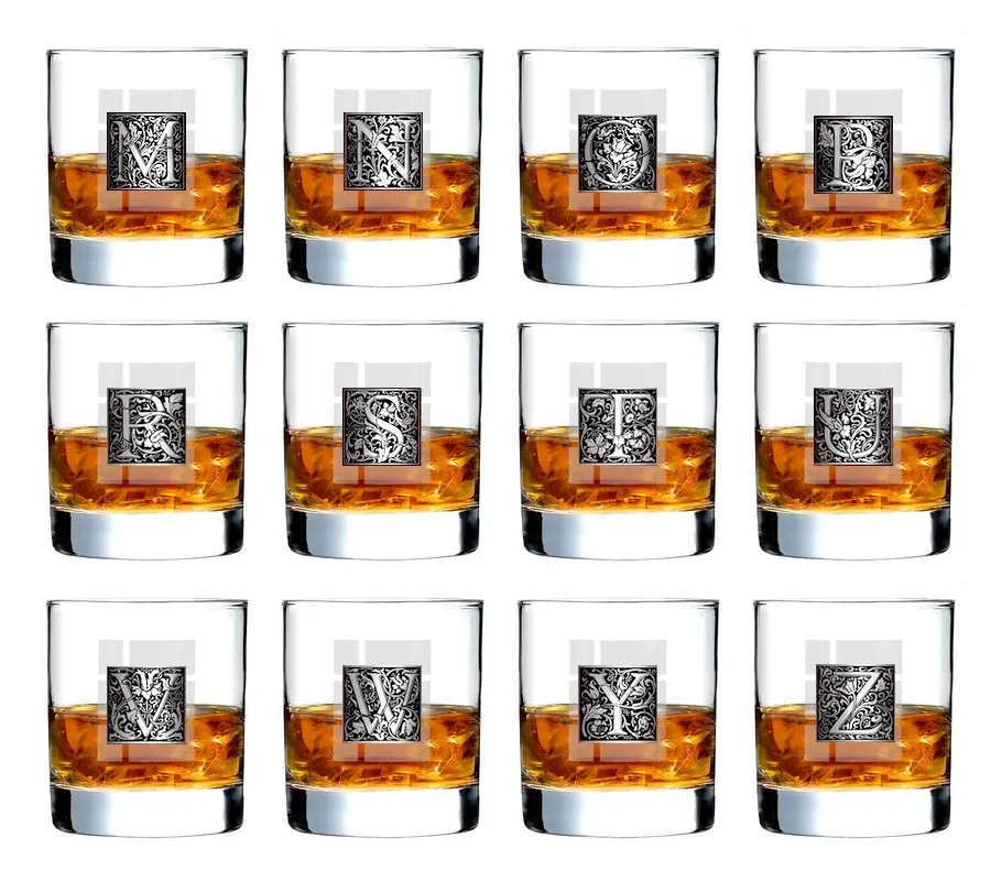 obrazek 4 Szklanka do whisky z wybranym inicjałem