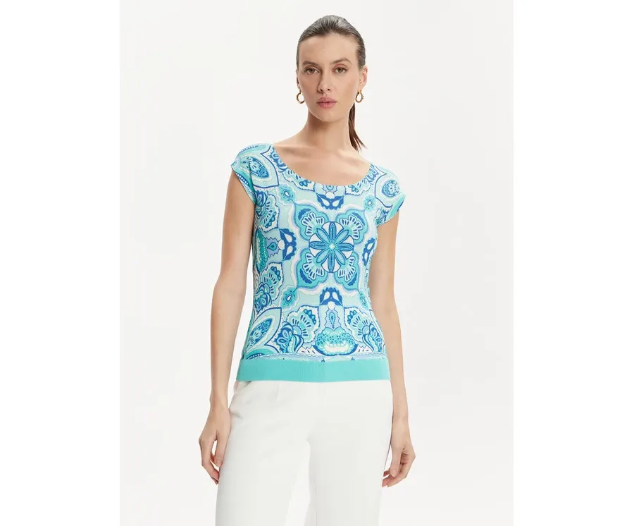 obrazek 1 Luisa Spagnoli Bluzka Crotone 58243 Niebieski Regular Fit