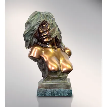 Picture Bronze sculpture of a woman in the wind - Fonderia Artistica Ruocco