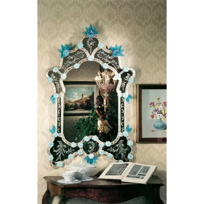 Zdjęcie Niepowtarzalne lustro weneckie ze szkła Murano