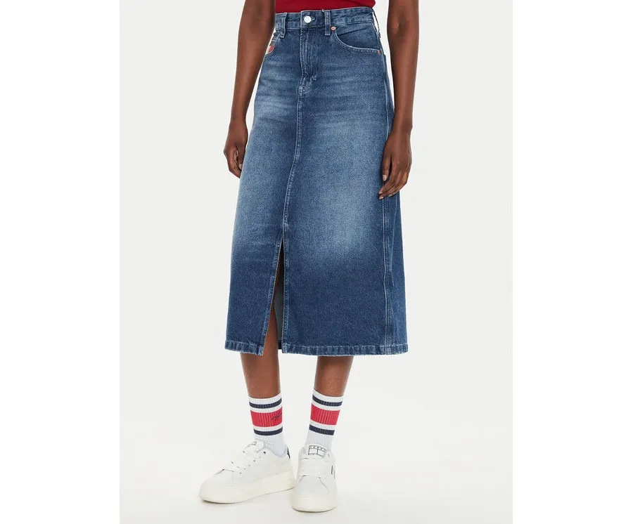 obrazek 1 Tommy Jeans Spódnica jeansowa Claire DW0DW19646 Niebieski Regular Fit