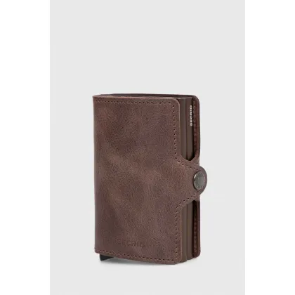 Zdjęcie Secrid portfel skórzany kolor brązowy