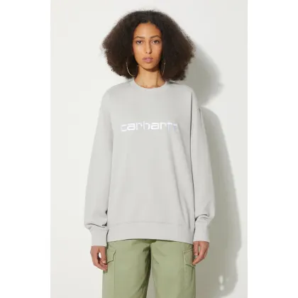 Zdjęcie Carhartt WIP bluza Carhartt Sweat damska kolor szary z aplikacją I033647.2AXXX