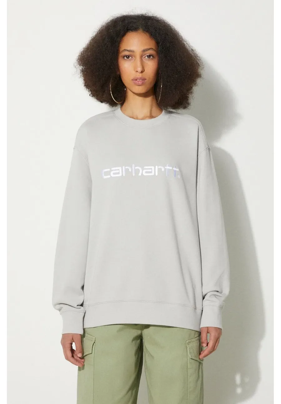 obrazek 1 Carhartt WIP bluza Carhartt Sweat damska kolor szary z aplikacją I033647.2AXXX