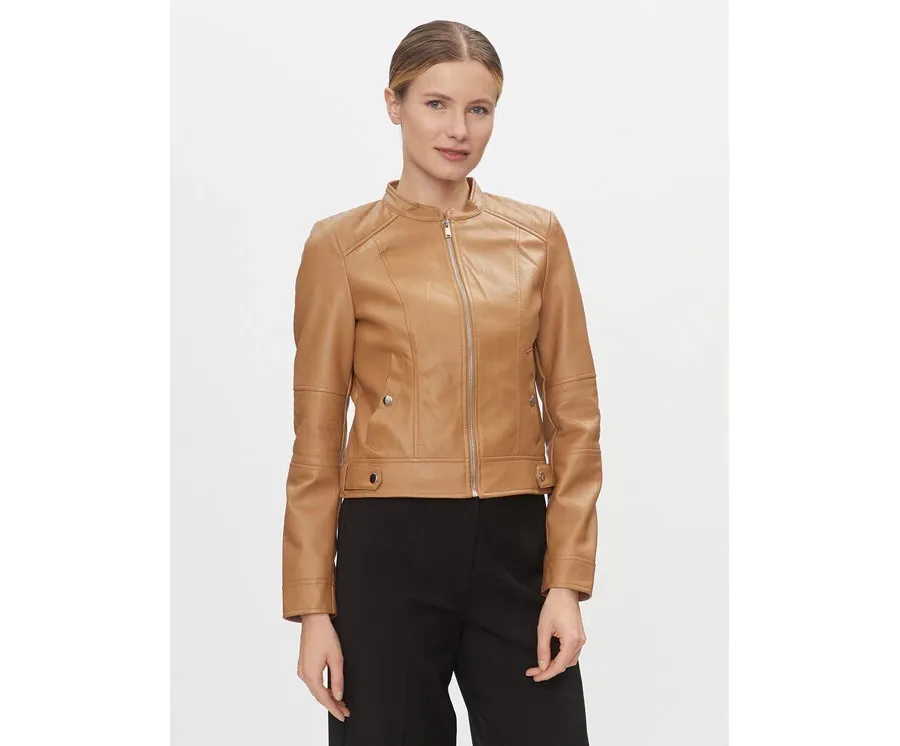 obrazek 1 Vero Moda Kurtka z imitacji skóry Love 10300241 Brązowy Regular Fit