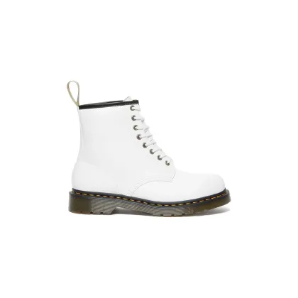 Zdjęcie Dr. Martens botki 1460 Vegan Vegan damskie kolor biały na płaskim obcasie DM27213113