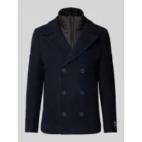 Zdjęcie Krótki płaszcz o kroju tailored fit z bocznymi, wpuszczanymi kieszeniami