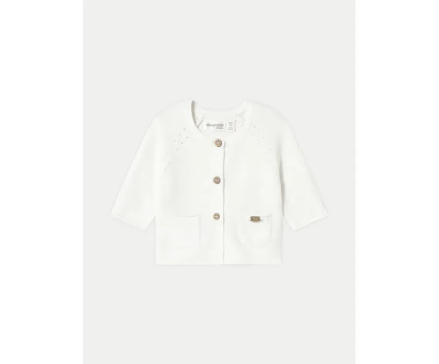 obrazek 1 Mayoral Kardigan 1307 Écru Regular Fit