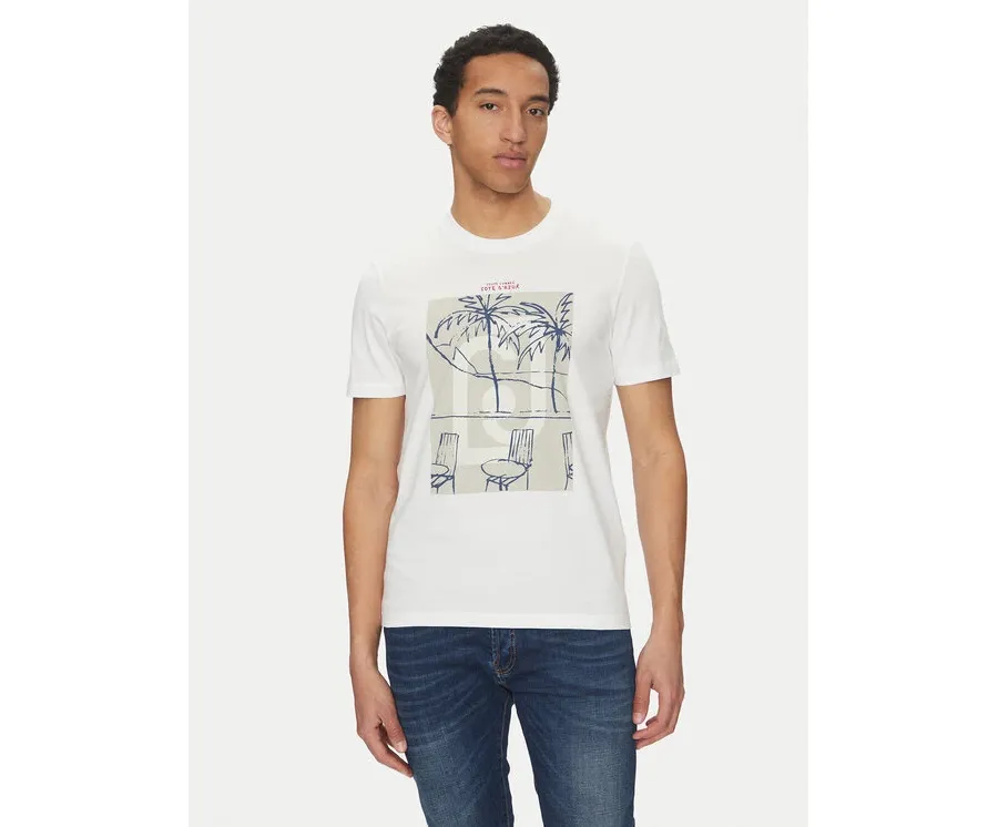 obrazek 1 Liu Jo T-Shirt QA5189 J4924 Biały Regular Fit