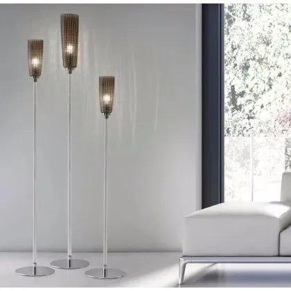 Zdjęcie Elegancka lampa stojąca Perle do gabinetu lub salonu