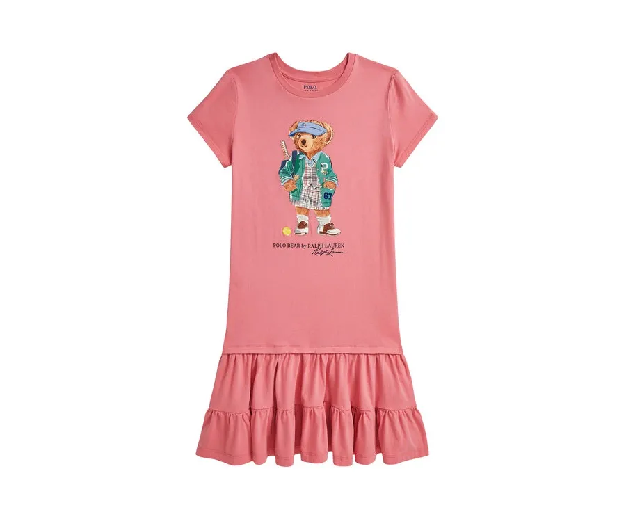 obrazek 1 Polo Ralph Lauren Sukienka codzienna 313971130001 Różowy Regular Fit