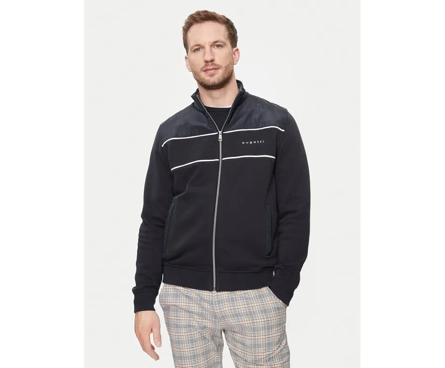 obrazek 1 Bugatti Bluza 8750 55144A Granatowy Regular Fit