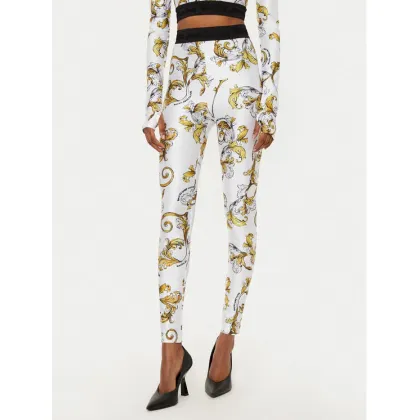 Zdjęcie Versace Jeans Couture Legginsy 78HAC101 Biały Slim Fit