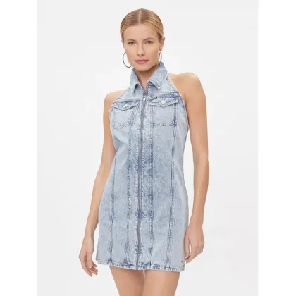 Zdjęcie Tommy Jeans Sukienka jeansowa DW0DW17057 Błękitny Regular Fit