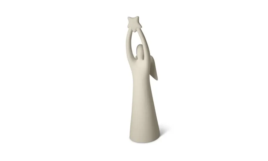 obrazek 7 Ceramiczna figurka anioła z gwiazdą