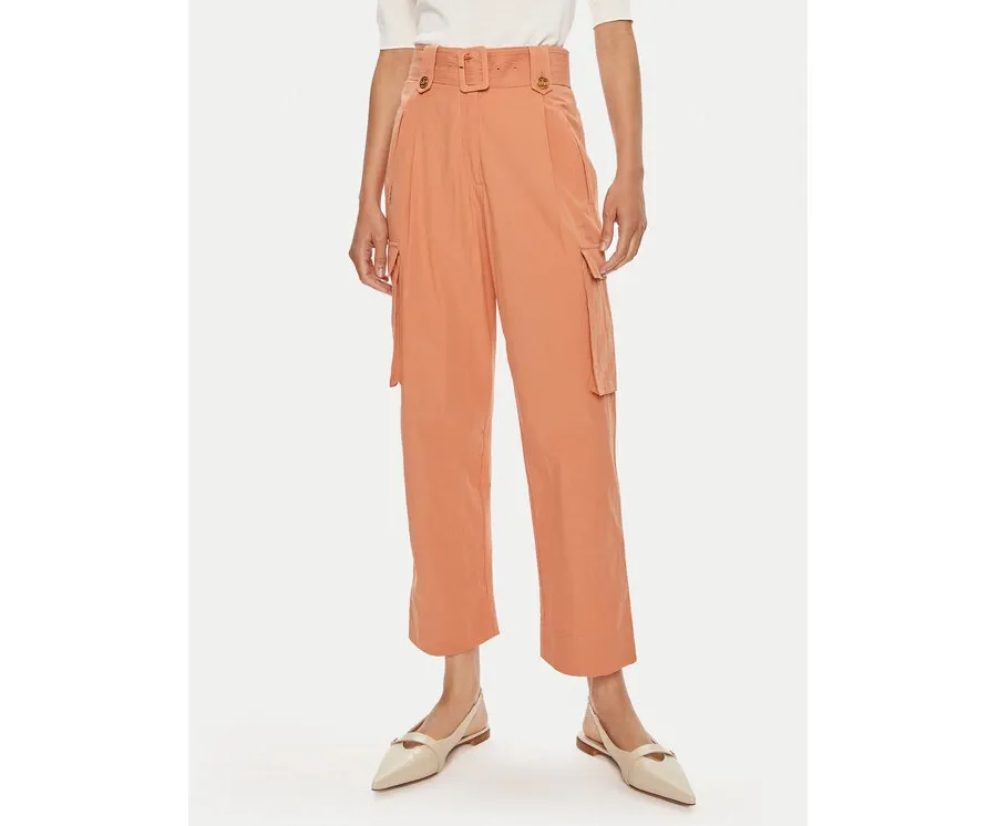 obrazek 1 TWINSET Spodnie materiałowe 241TT2052 Pomarańczowy Loose Fit