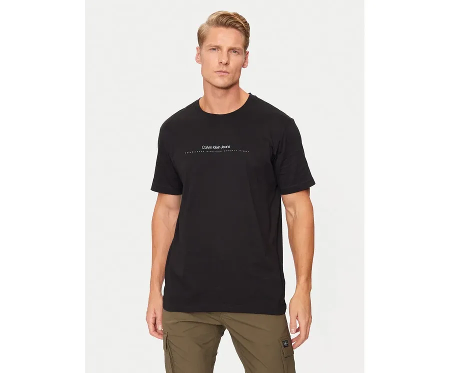 obrazek 1 Calvin Klein Jeans T-Shirt Minimal Logo J30J327075 Czarny Regular Fit