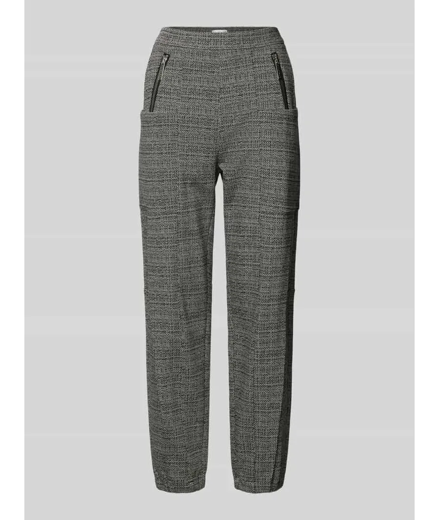 obrazek 1 Spodnie o kroju tapered fit z kieszeniami zapinanymi na zamek błyskawiczny model ‘Nagano’