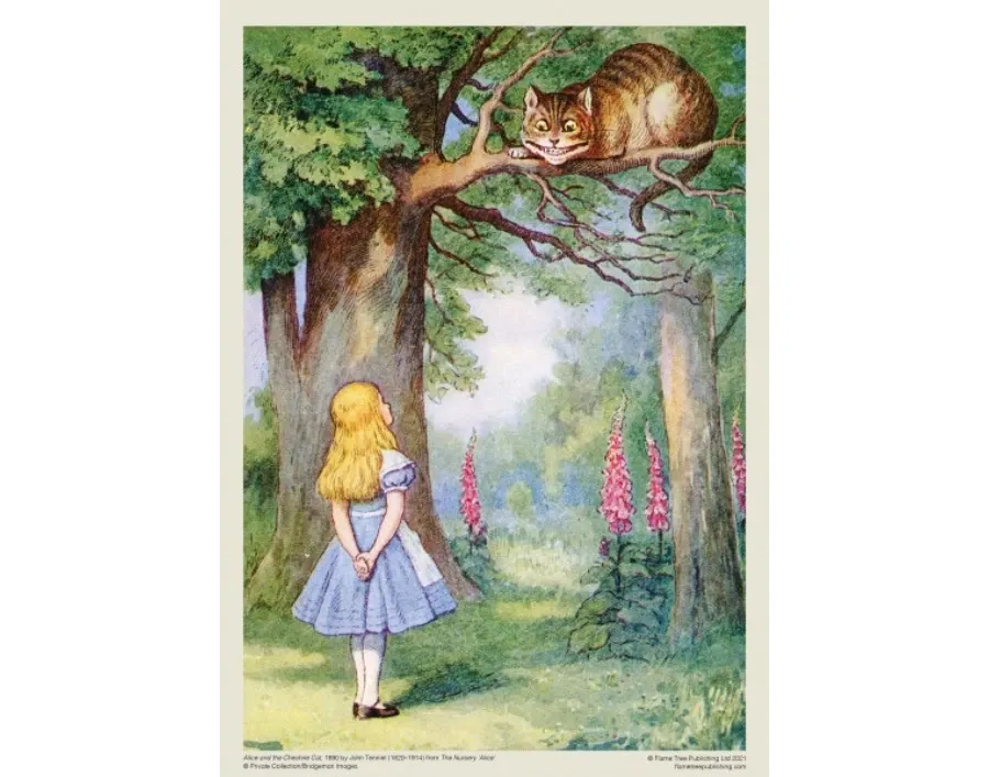 obrazek 2 Puzzle dla dorosłych Alicja i kot z Cheshire - Flame Tree Publishing