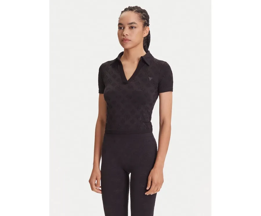 obrazek 1 Guess Bluzka V5YP10 Z3OA0 Czarny Regular Fit