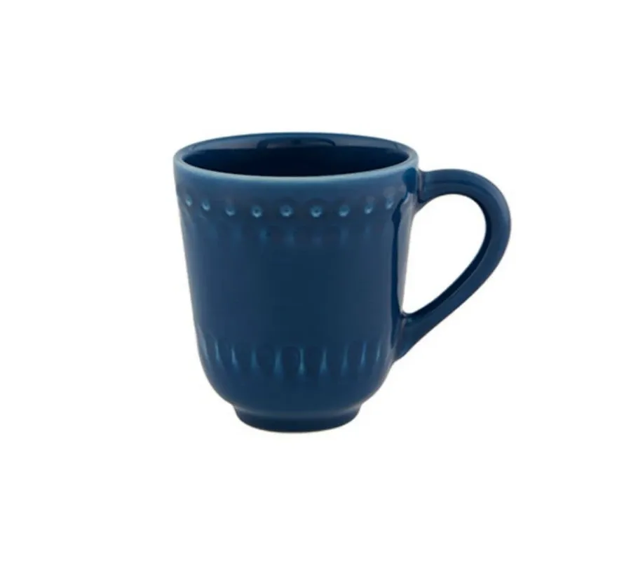 obrazek 1 Niebieski ceramiczny kubek 0,5l - Bordallo Pinheiro