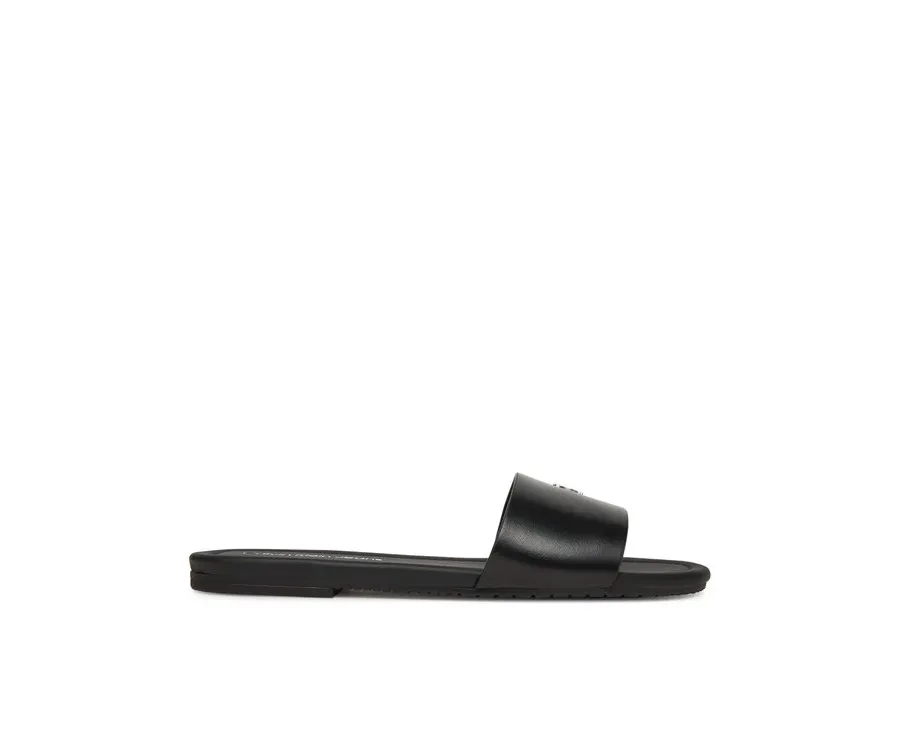 obrazek 1 Calvin Klein Jeans Klapki Flat Sandal Slide Mg YW0YW01697 Czarny