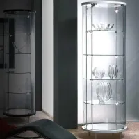 Zdjęcie Okrągła szklana gablota do wyjątkowego salonu - La Vetreria